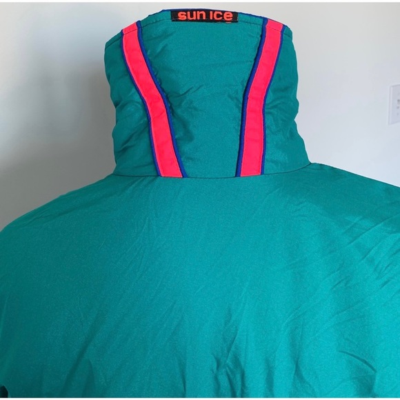 Vintage 80’s Sunice Ski Jacket Neon Colorblock Waterproof 90’s Retro - Picture 5 of 15